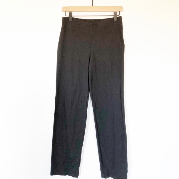 Eileen Fisher Crepe Stretch Pants dark grey S - Picture 2 of 6